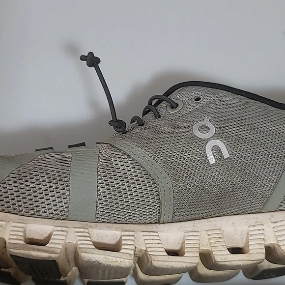On Running Olive and Beige Athletic Shoes - Picture 13 of 15